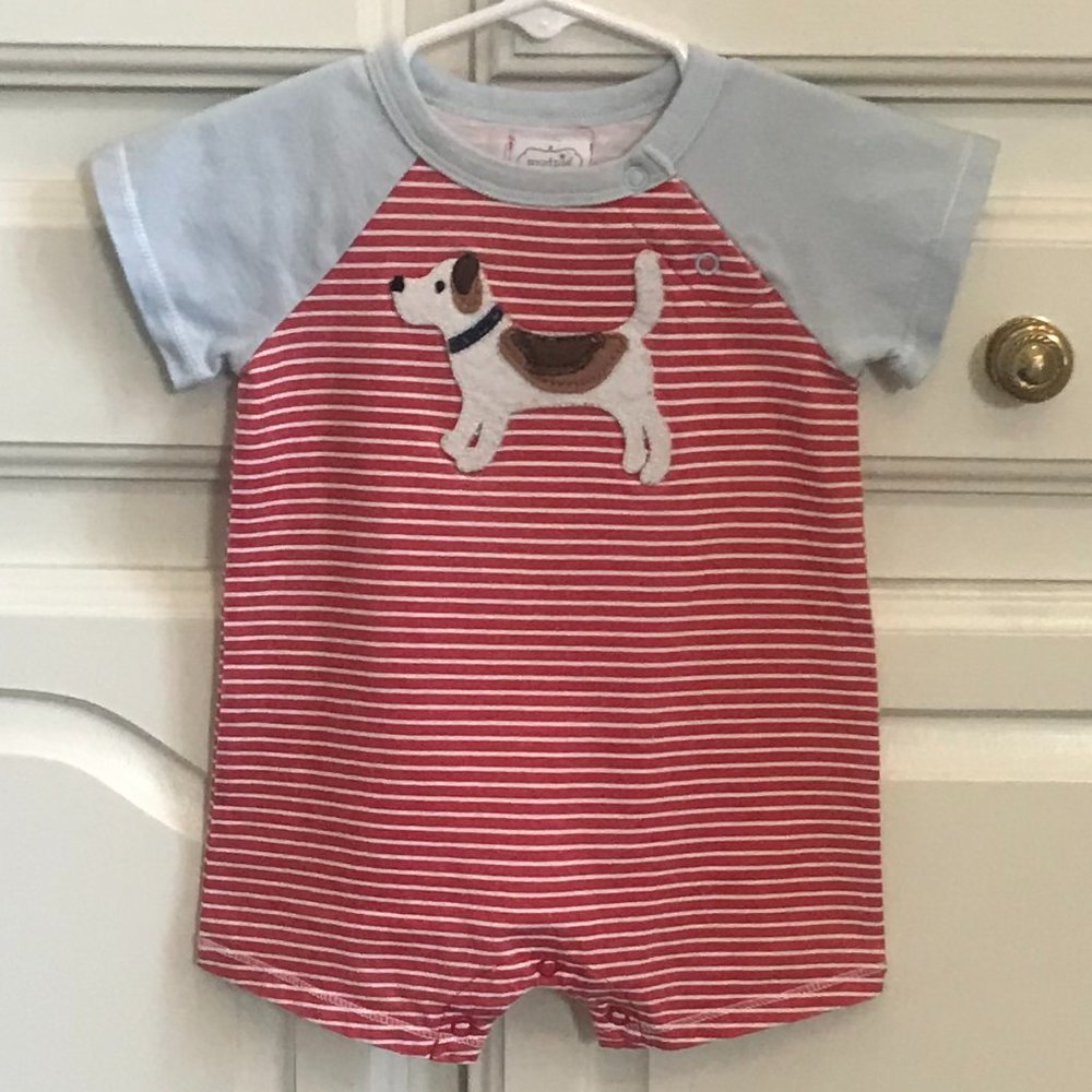 Mud Pie Stripe Romper, 6/9 months
